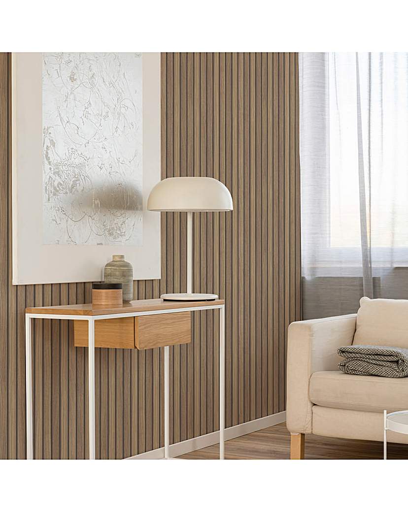 New In - Fresco Natural Wooden Slats Wallpaper