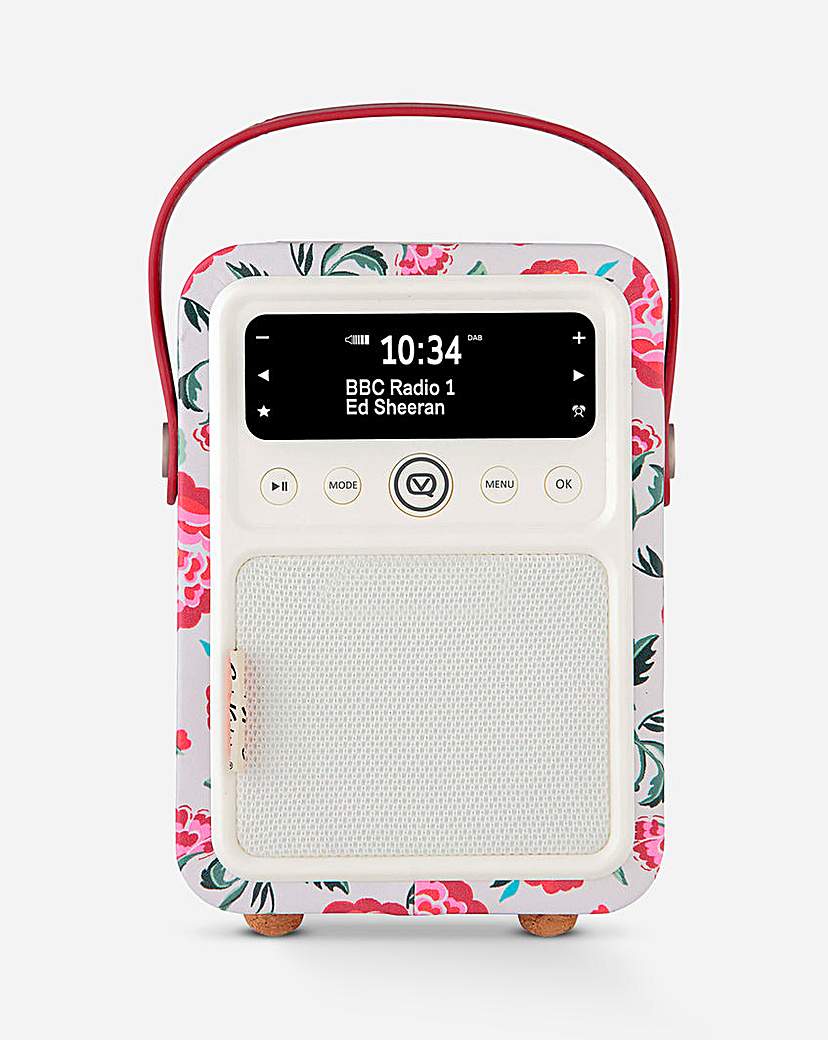 Vq Strawberry Garden 'monty' Dab/dab+ Digital & Fm Radio With Bluetooth