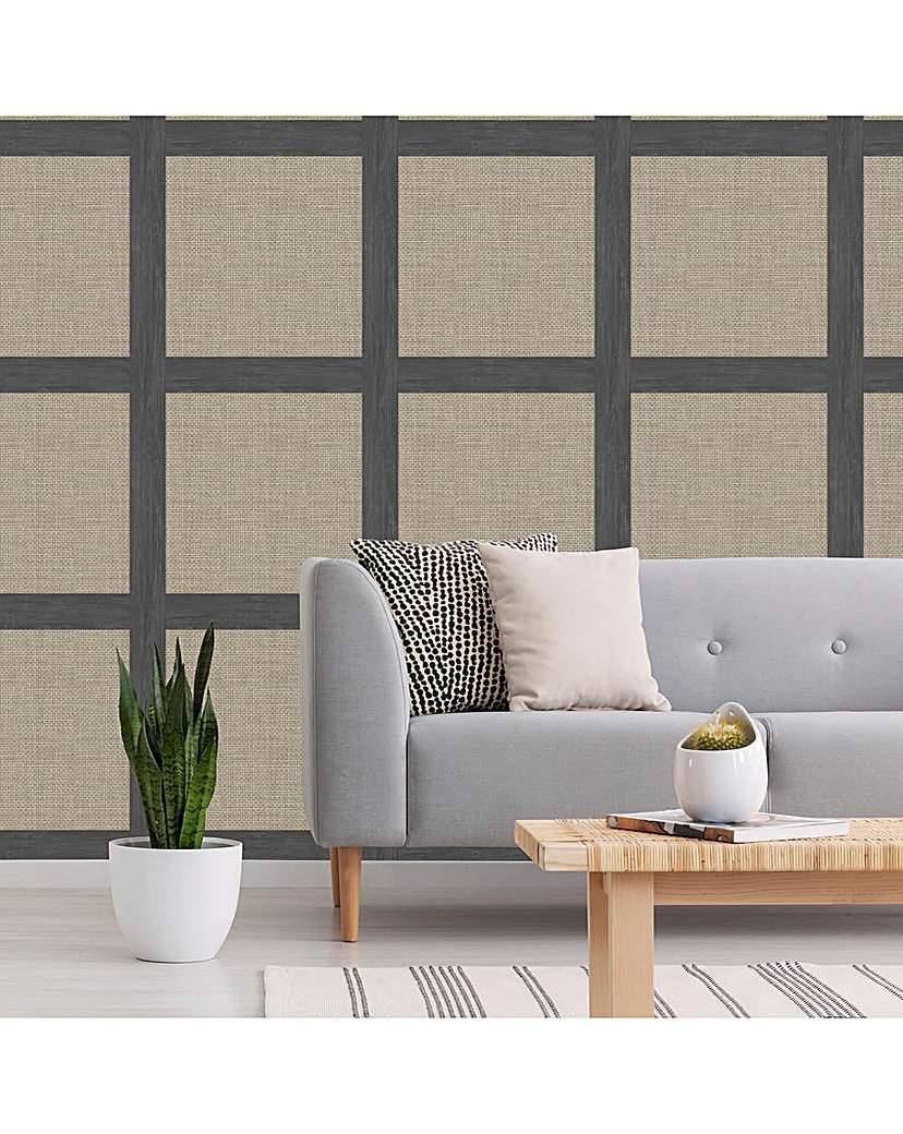 New In - Fresco Sanctum Panel Natural Wallpaper