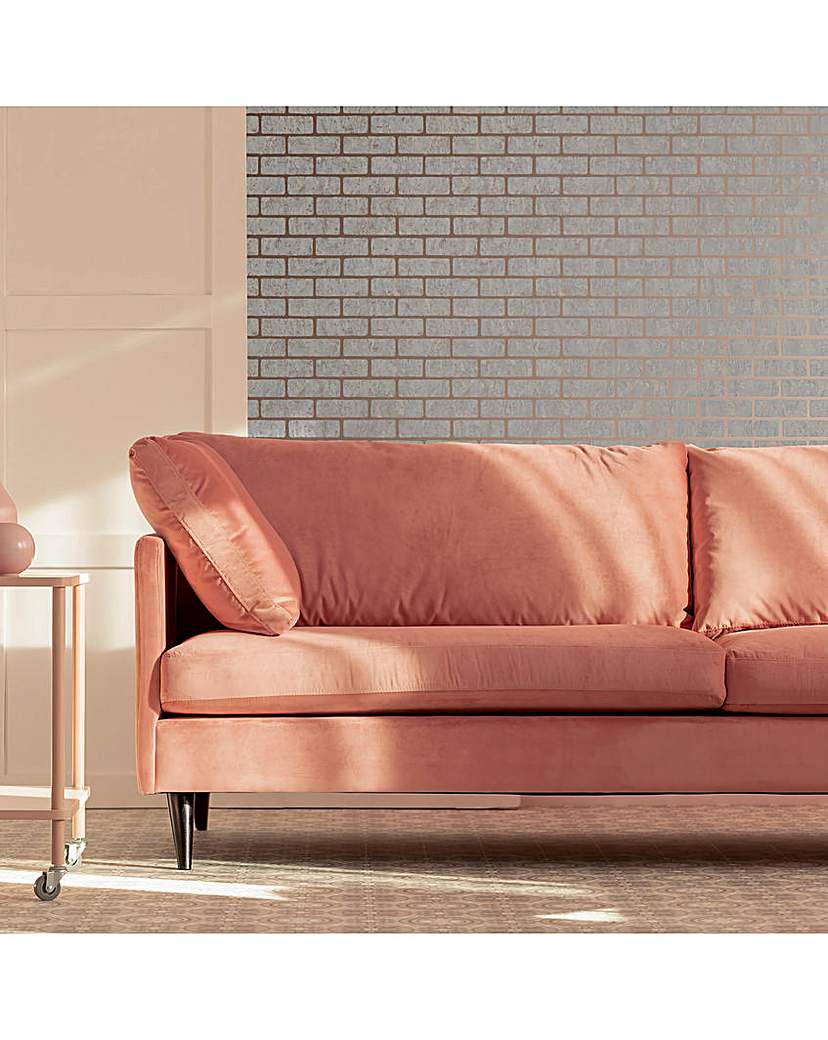 Superfresco Grey/Rose Brick Wallpaper