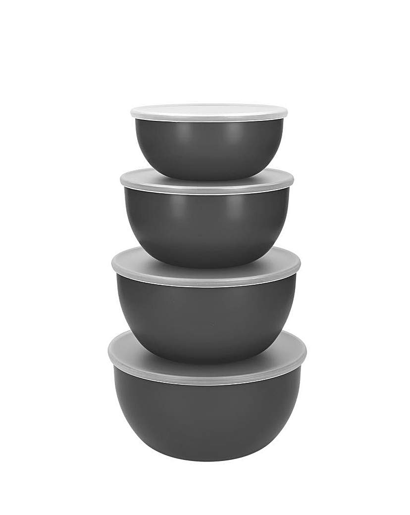 New In - KitchenAid 4 Meal Prep Bowls Grey