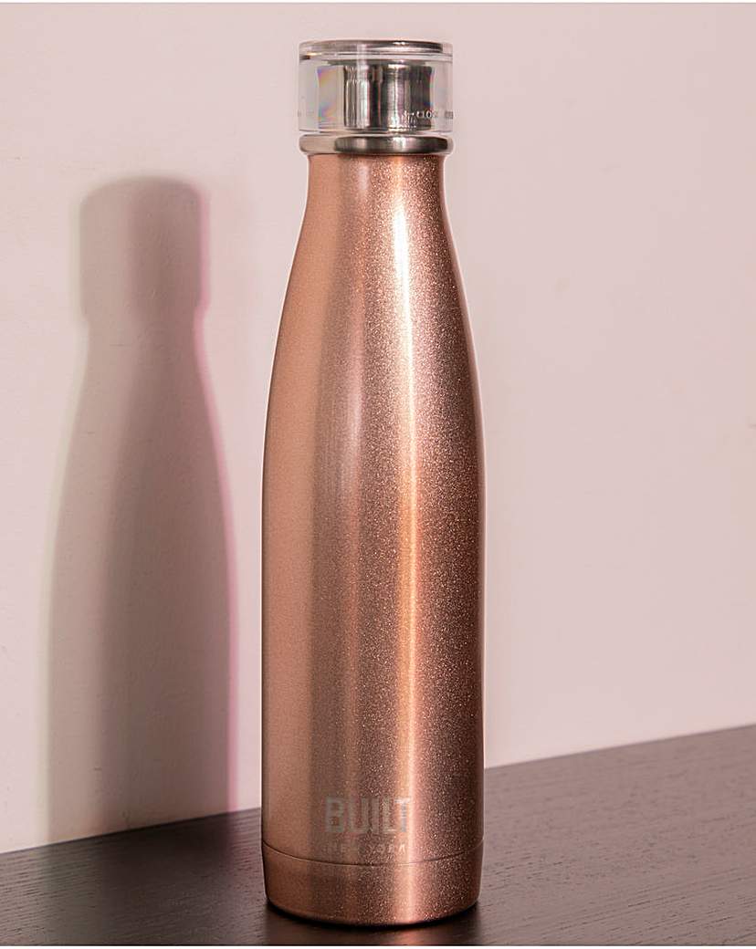 New In - BUILT Hydration Bottle Rose Gold