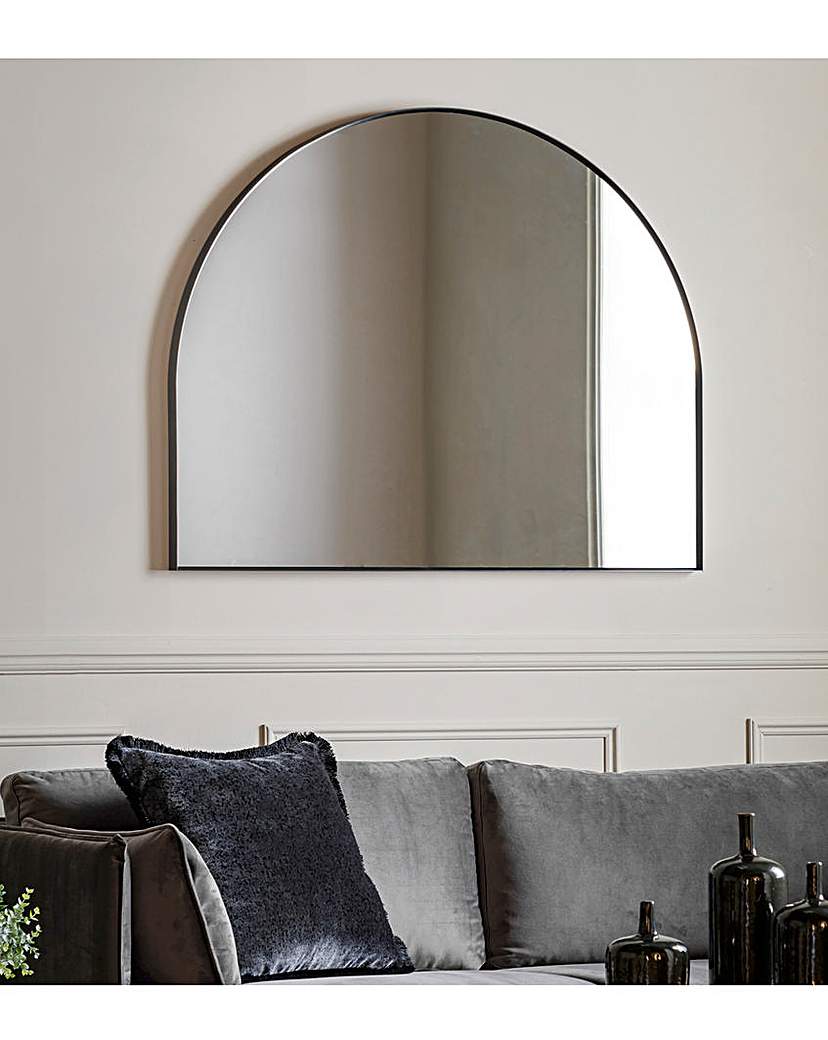 Gallery Overmantle Mirror Black