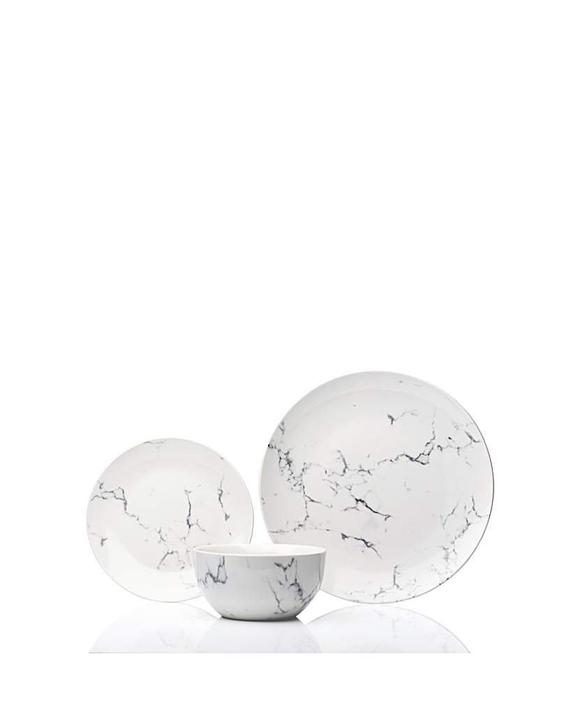 New In - Sabichi Marble 12 Piece Dinner Set