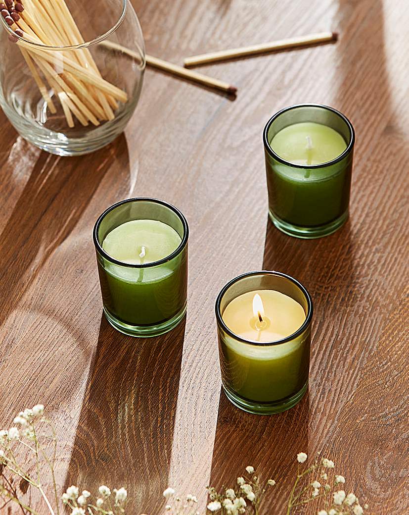 New In - White Poppy & Sage Set of 3 Votives