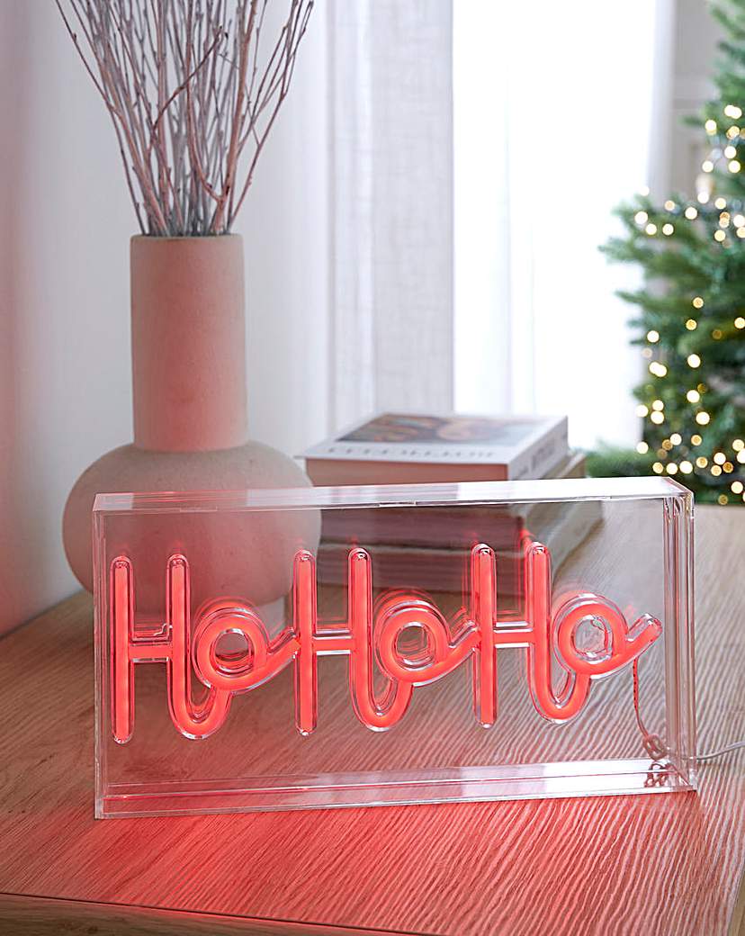 New In - Ho Neon Christmas Sign