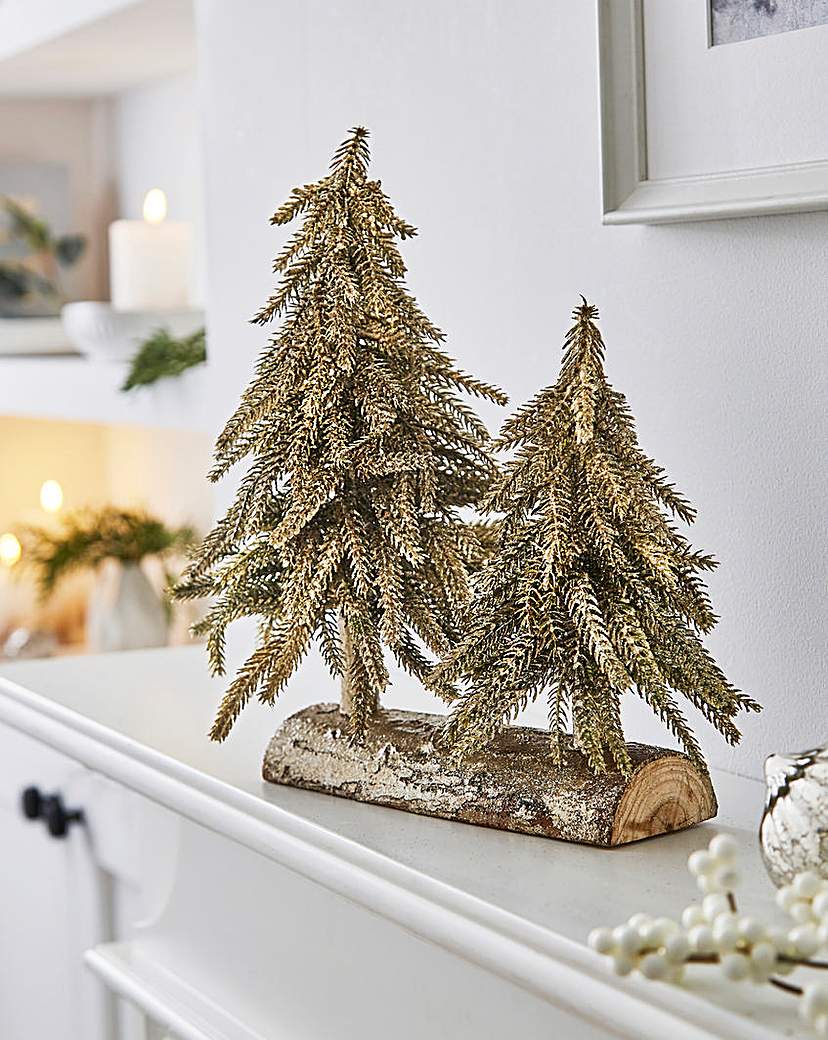 Gisela Graham Fir Christmas Tree Log