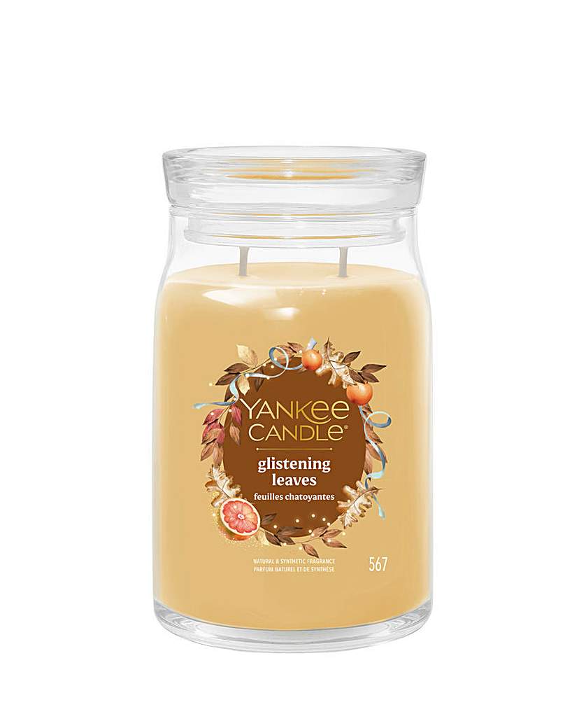 New In - Yankee Candle Large Glistening Leaves