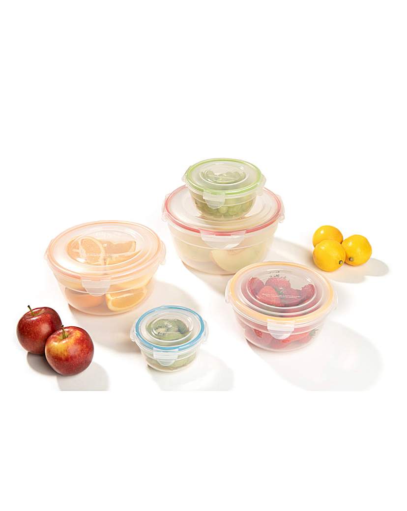 New In - Lock&Lock 5 Piece Round Bowls Set