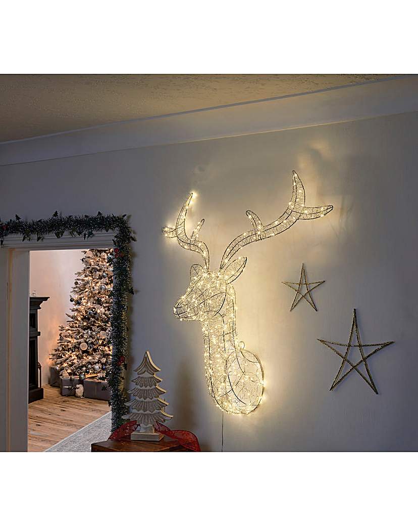 New In - Three Kings LED Stag Decoration