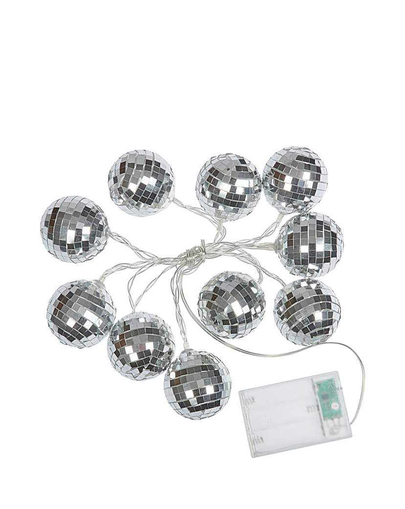New In - Three Kings Silver GlitterBall Lights