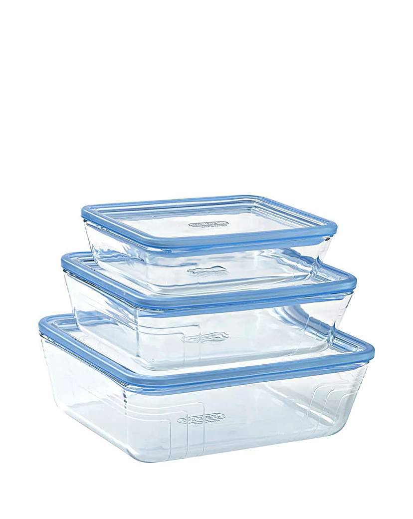 Pyrex 3 Piece Glass Storage Set