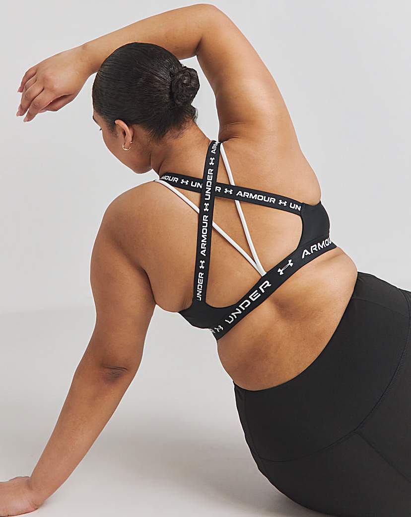 Under Armour Plus Size Under Armour Crossback Sports Bra In Black | UK Size XL20 Women's