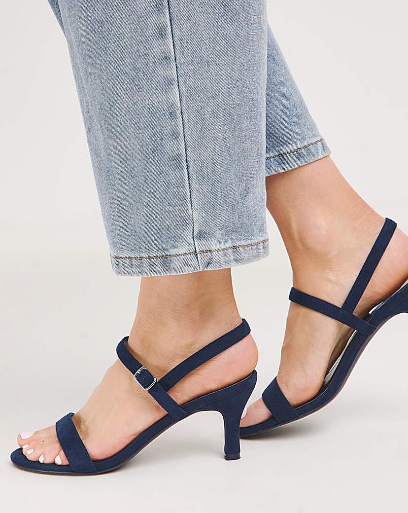 Barely There Kitten Heel Sandal Wide Fit