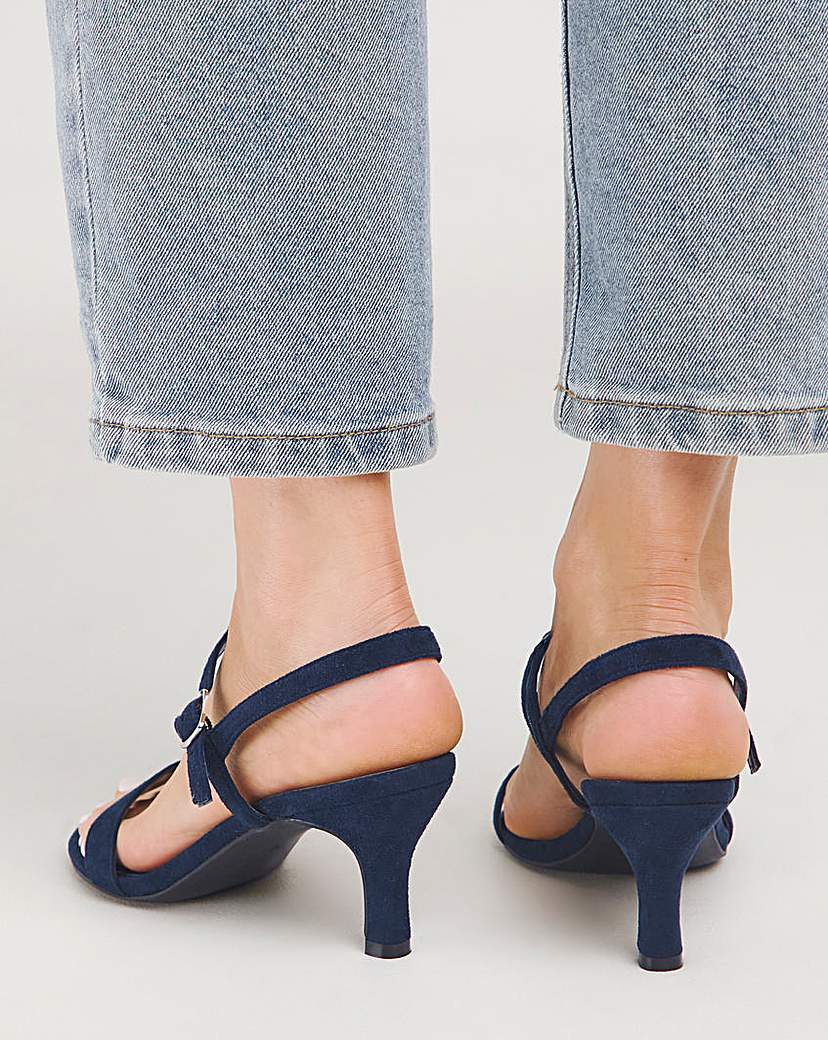 Barely There Kitten Heel Sandal Wide Fit
