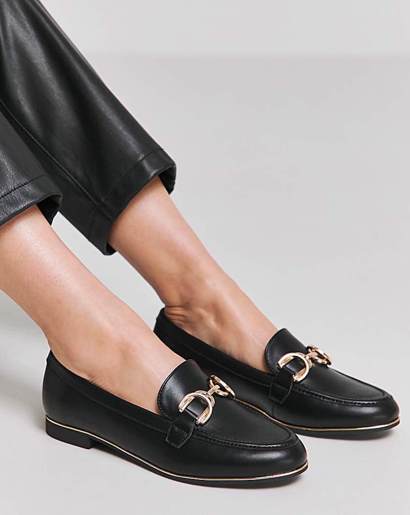 Trim Loafer with Rand Detail Wide Fit