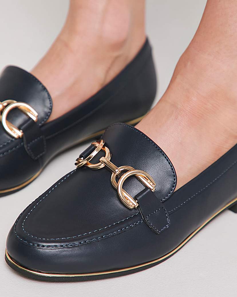 Trim Loafer with Rand Detail Wide Fit