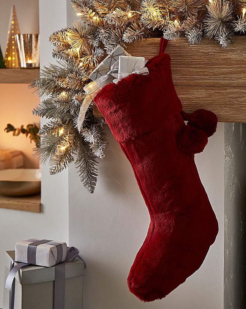 Christmas Faux Fur Stocking