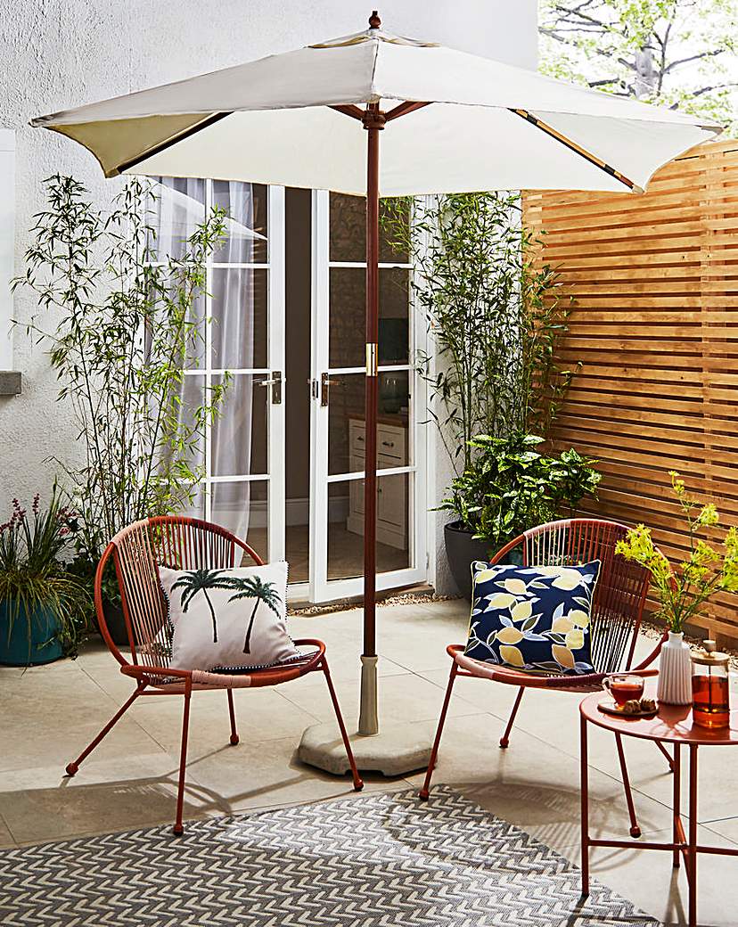 Charles Bentley Wooden Parasol - 2.4m