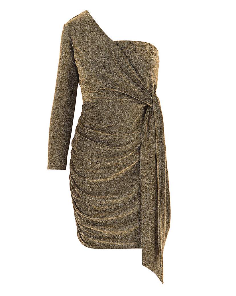 AX Paris Glitter One Shoulder Dress