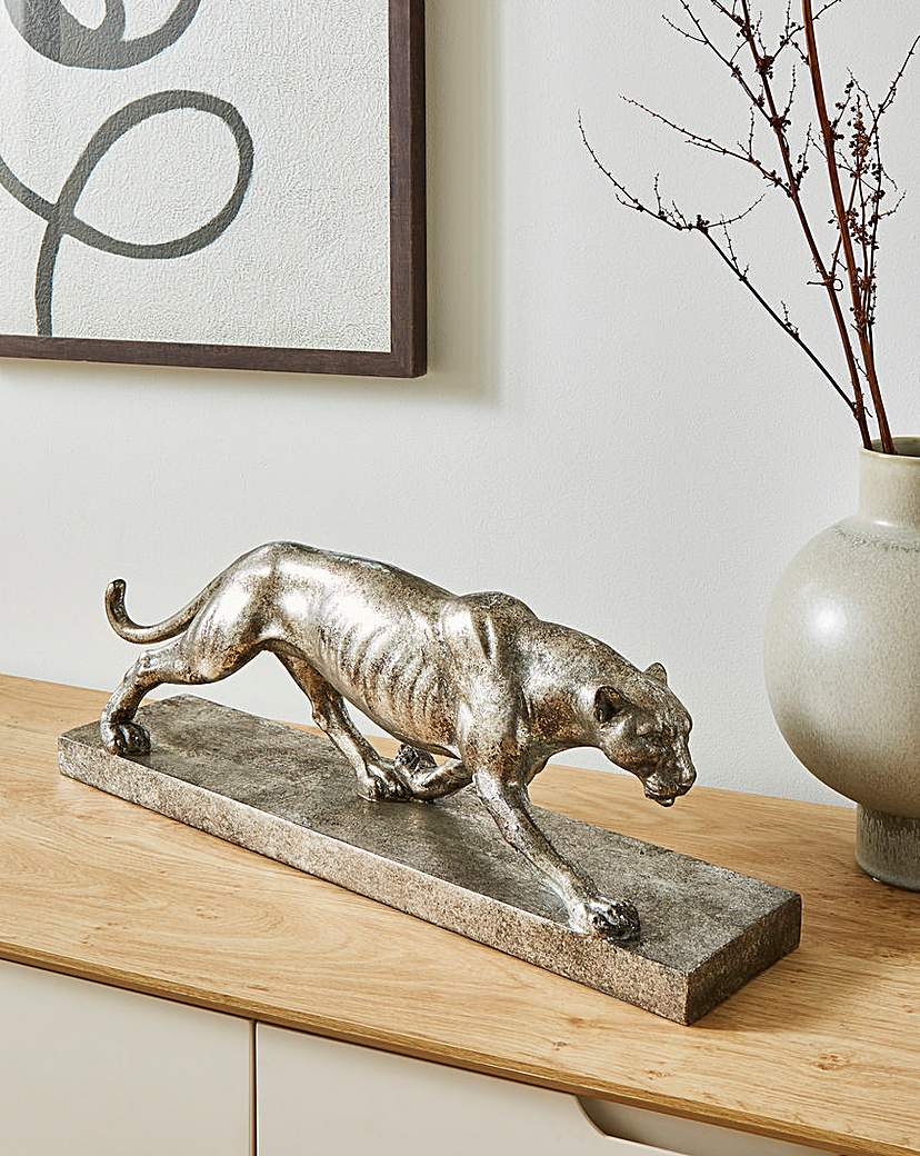 Panther on Plynth Ornament