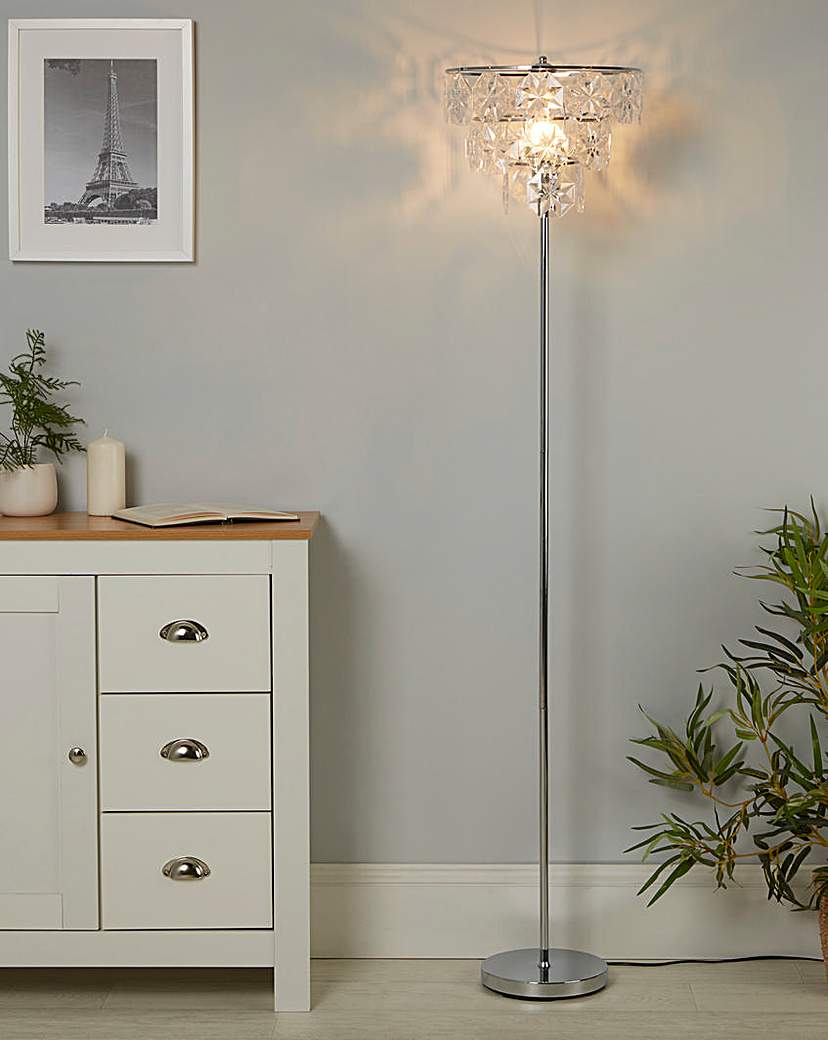 Clear Acrylic Floor Lamp