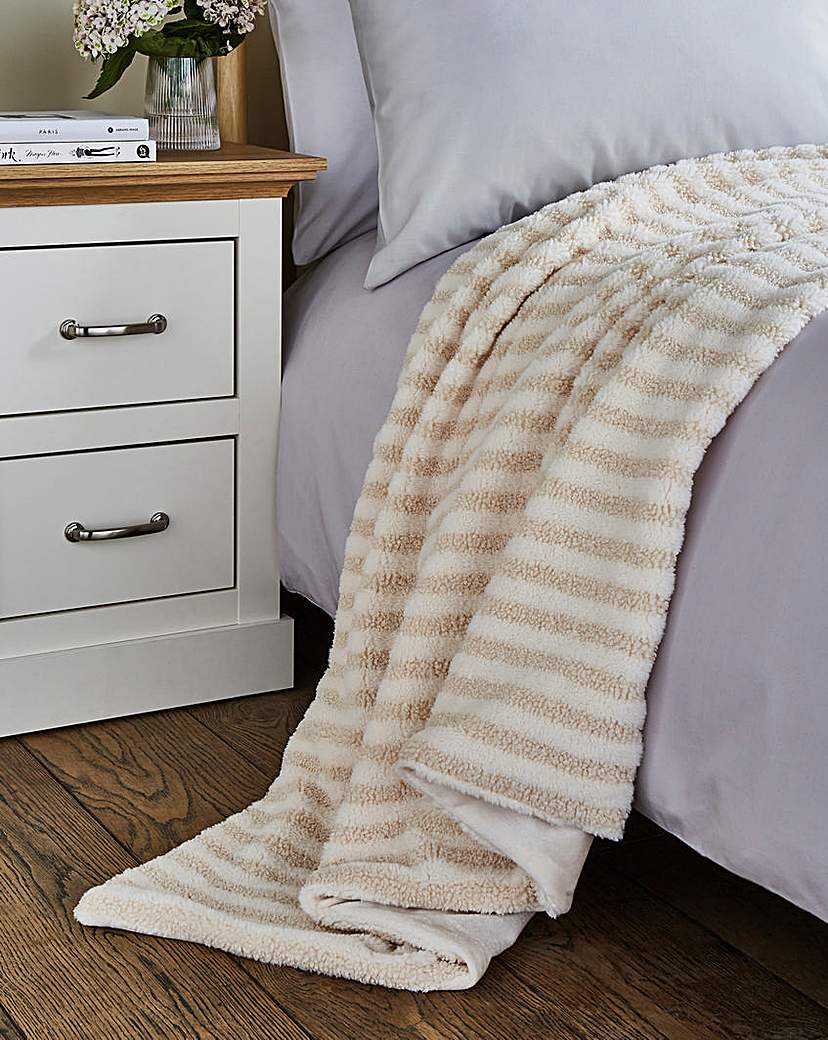 Julipa Boucle Stripe Throw