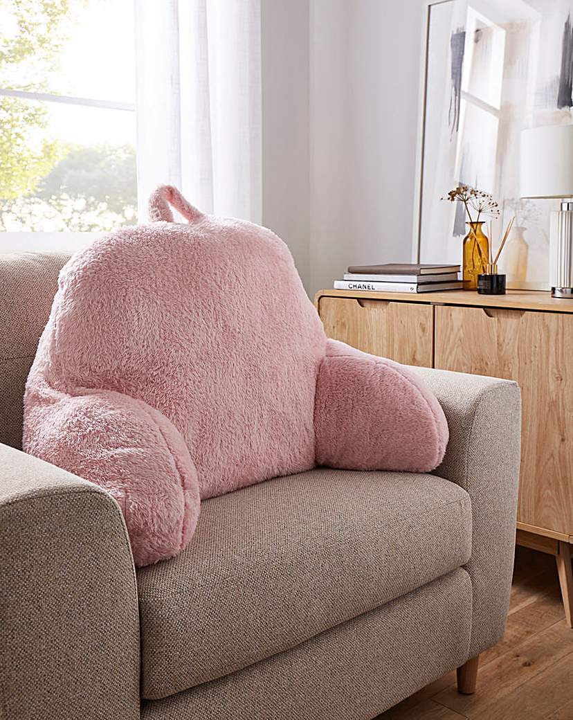 Cuddle Fleece Back Support Cushion - Blush