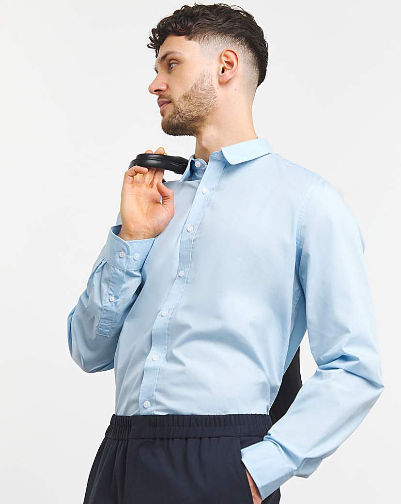 Blue Long Sleeve Formal Shirt