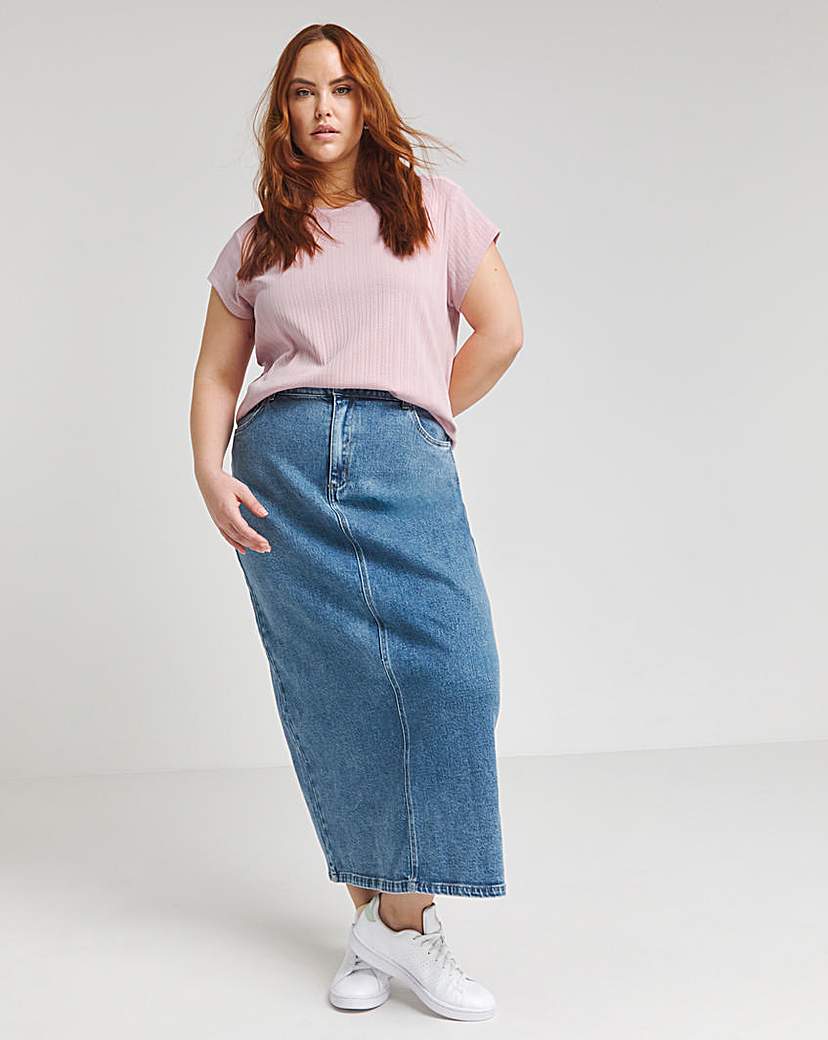 Pointelle Rib T-Shirt