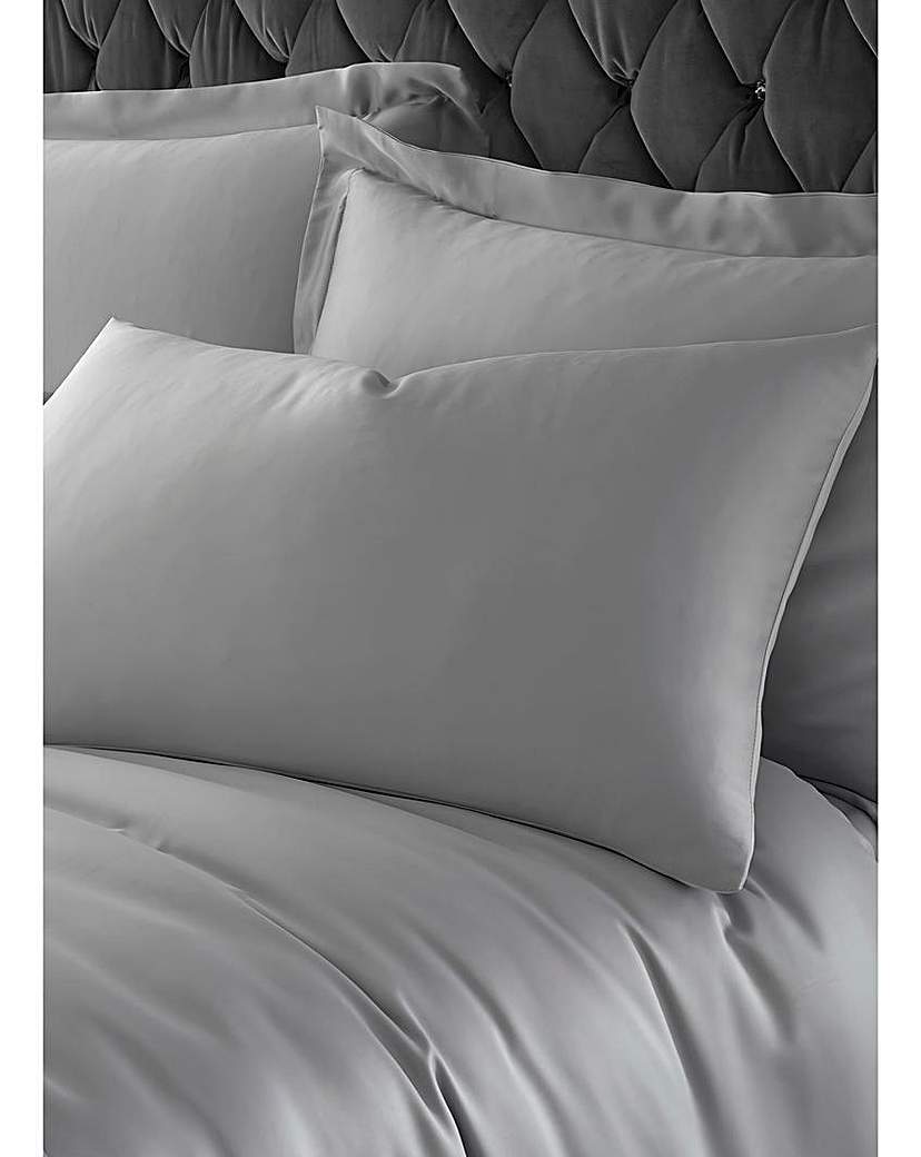 CL Silky Soft Satin Duvet Set - Silver