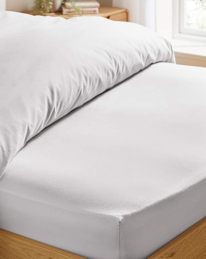 Easy Care Plain Dye Fitted Sheet - White