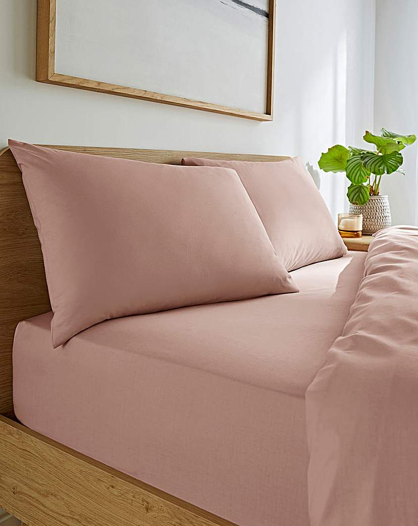 Easy Care Extra Deep Fitted Sheet - Blush