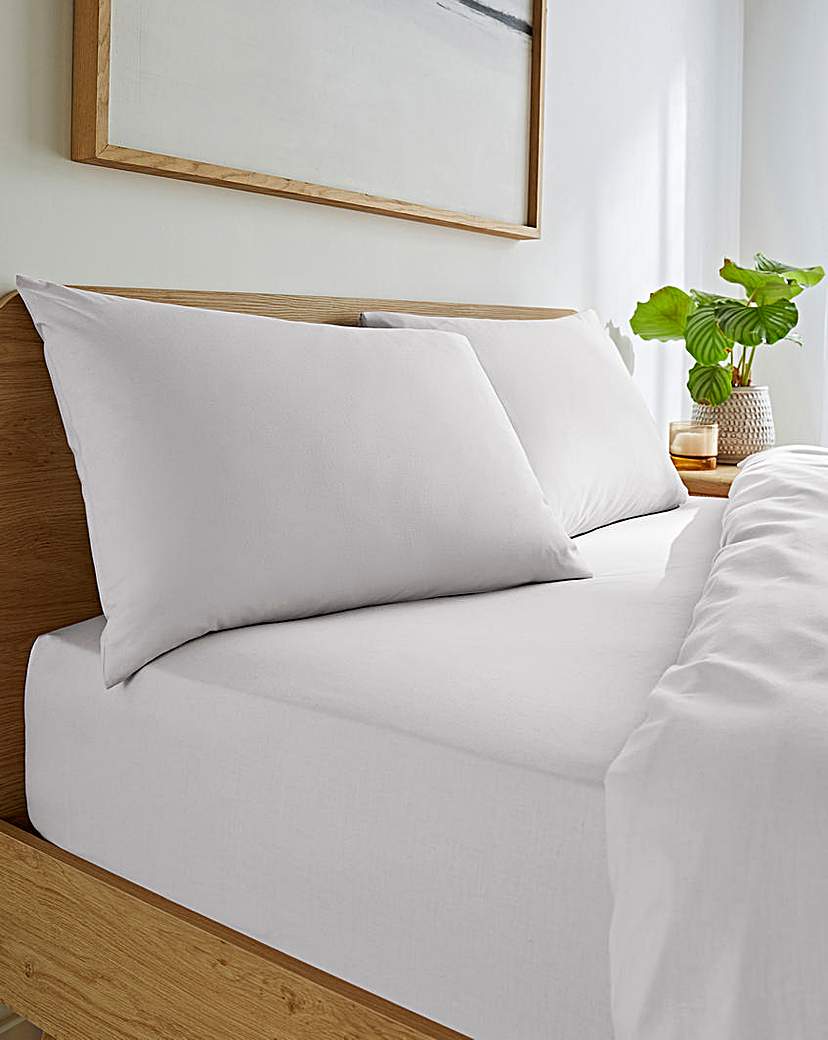 Easy Care Extra Deep Fitted Sheet - White