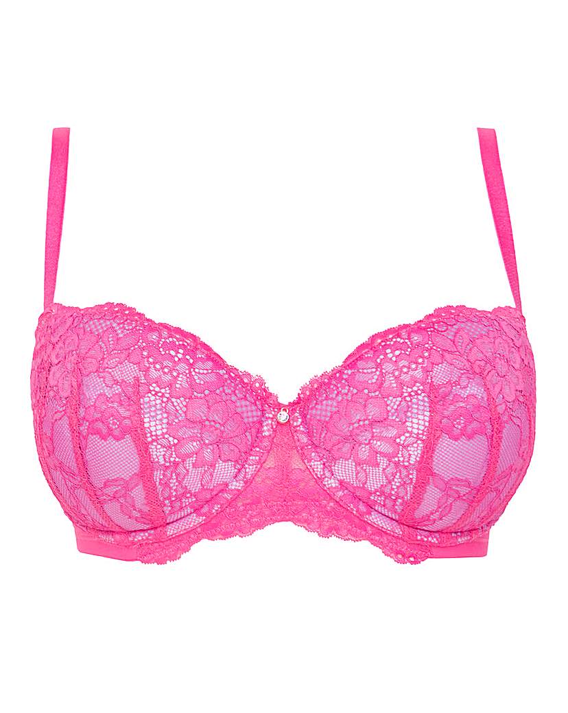 Ann Summers Unfaithful 1/4 cup bra with cutout lace detail in