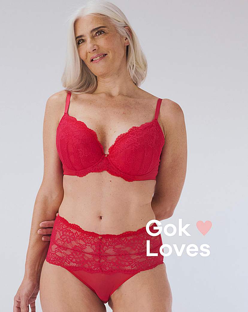 Ann Summers Sexy Lace Deep Brazilian Red