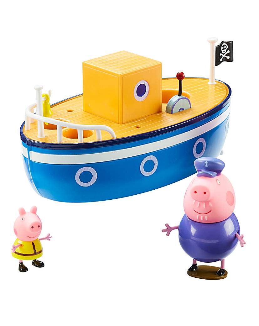 Image of Peppa Pig Grandad Pig Bathtime Boat