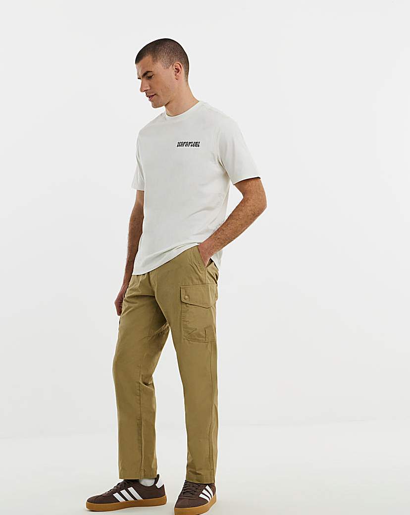Napapijri Men's Cargo Trousers - 34 - Dark Stone