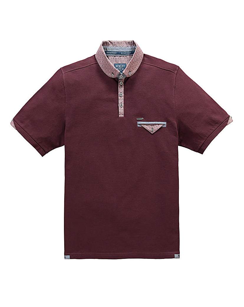 Image of Bewley & Ritch Katen Burgundy Polo