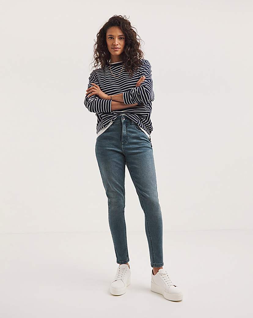 24/7 Vintage Blue Skinny Jeans
