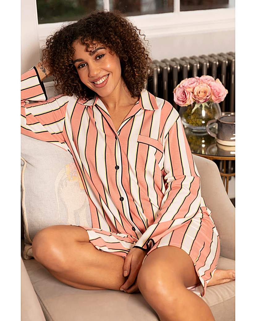 New In - Cyberjammies Stripe Night Shirt