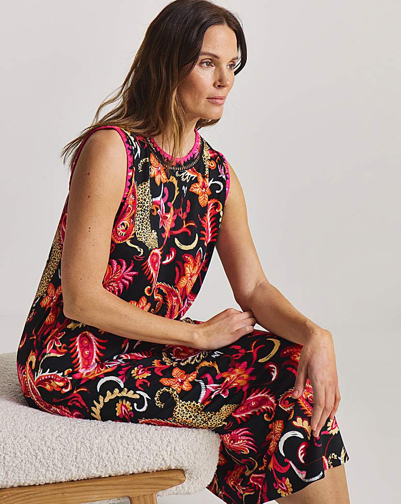 Figleaves Blanket Stitch Leopard Nightie