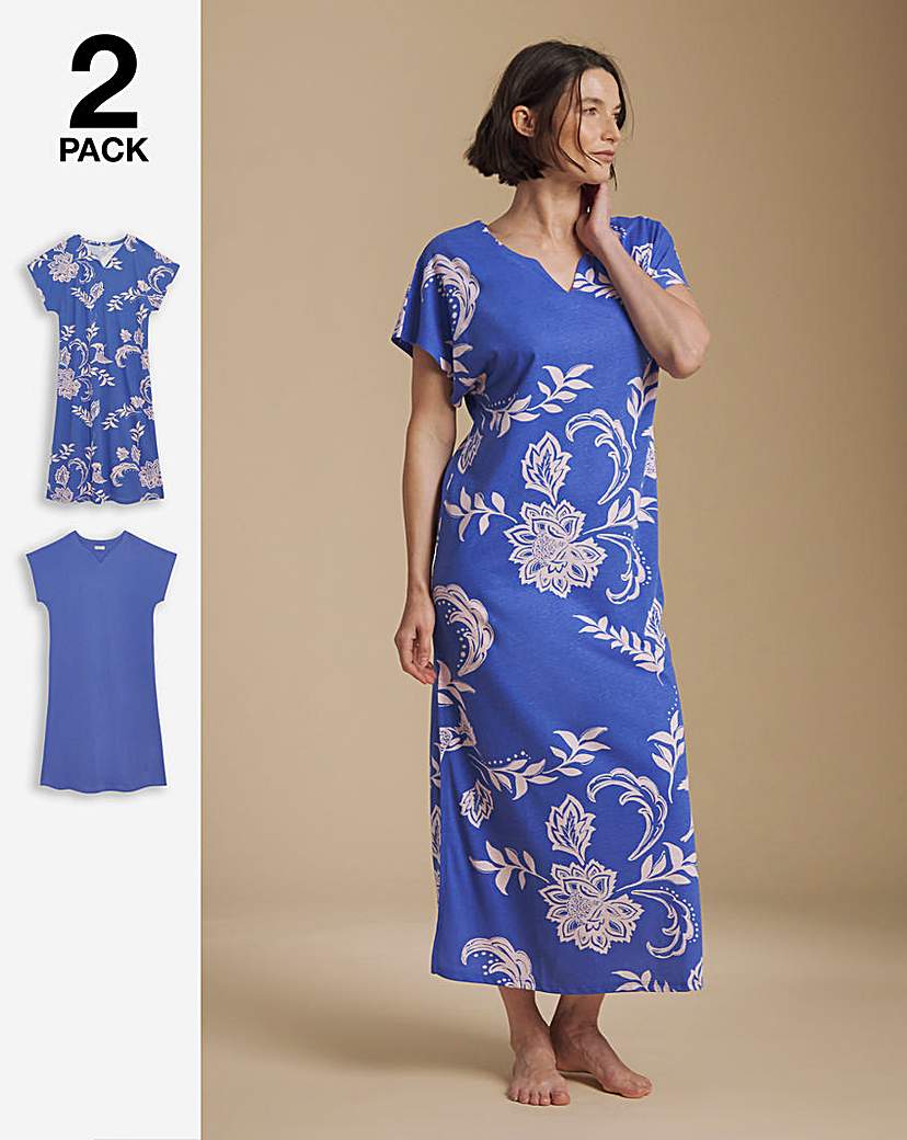 Value 2 Pack Floral Nighties