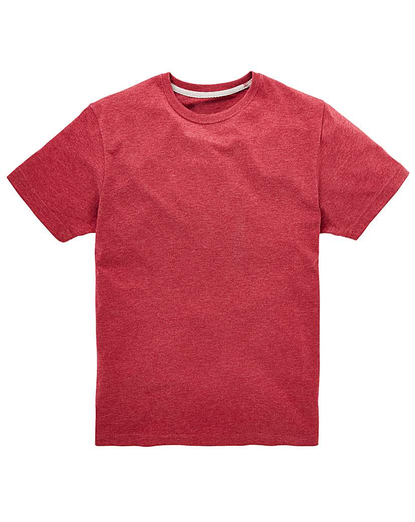 Image of Capsule Crew Neck Red Marl T-shirt Long