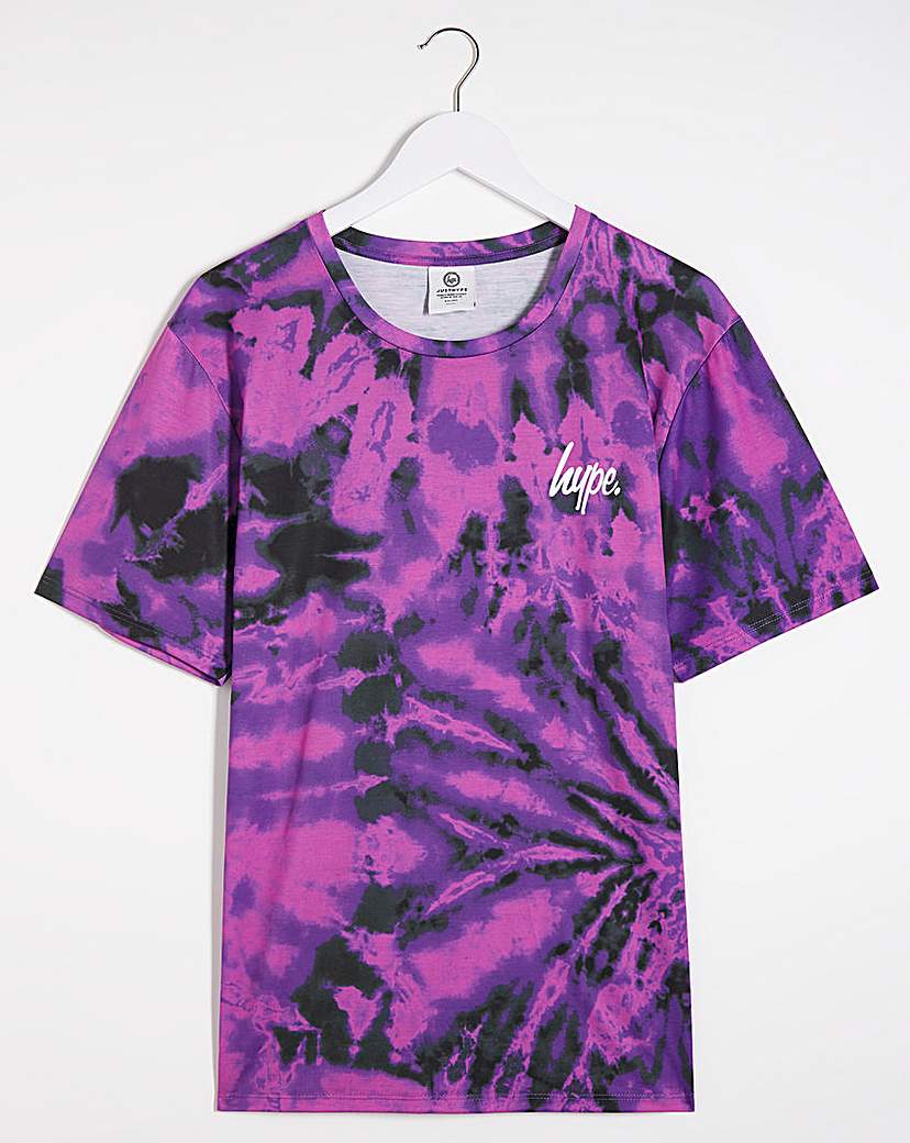 Image of Hype Tie Dye Spiral T-Shirt Long
