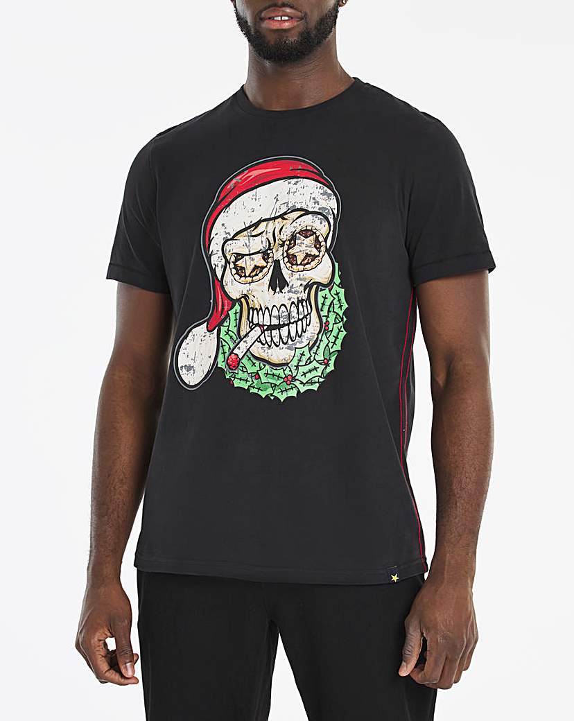 Image of Joe Browns Christmas Skull T-Shirt