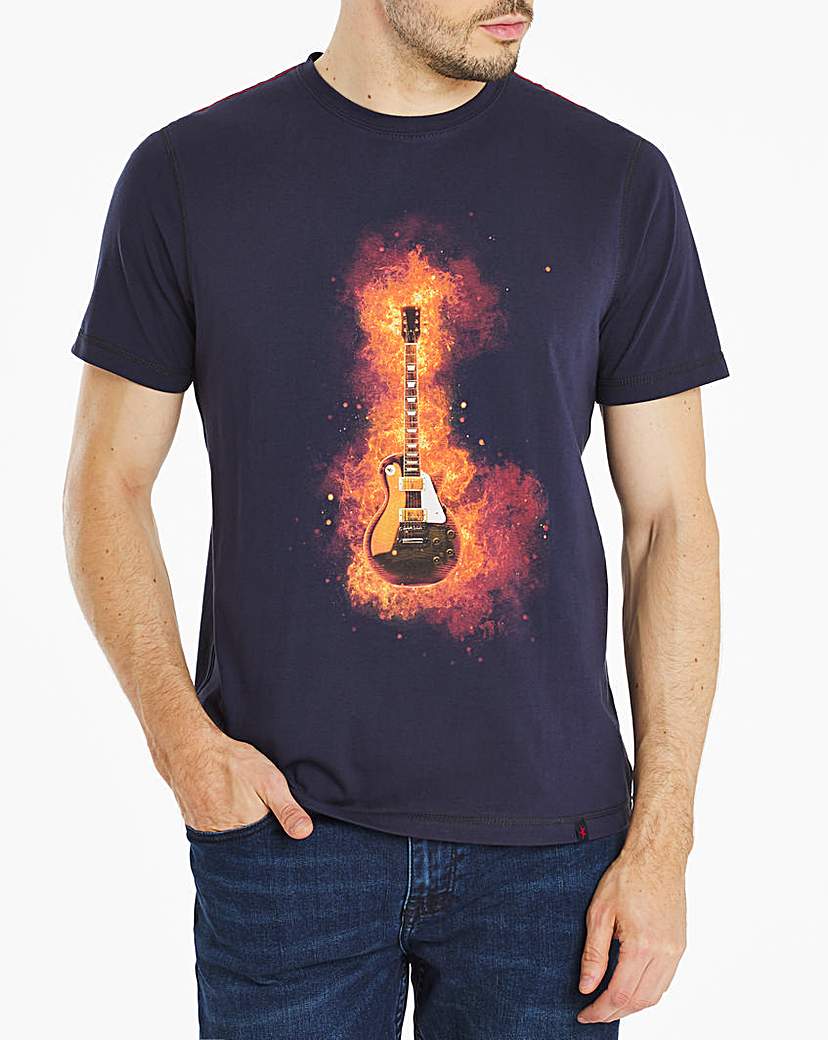 Image of Joe Browns Flaming Guitar T-Shirt