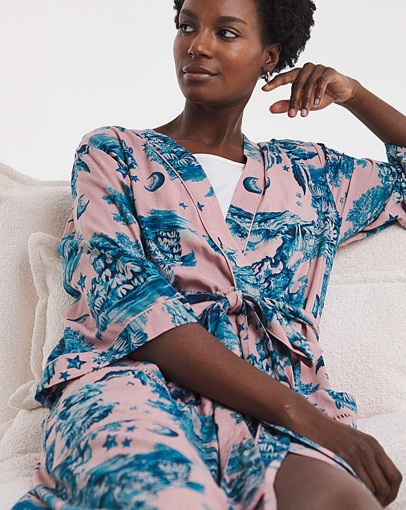 New In - Figleaves Printed Viscose Maxi Gown