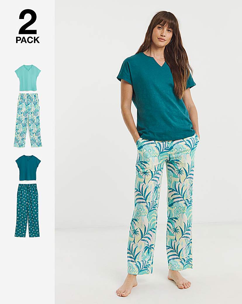 JD Williams 2 Pack Cotton PJ Set