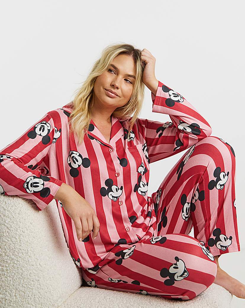 New In - Mickey Mouse Button Through PJ Set